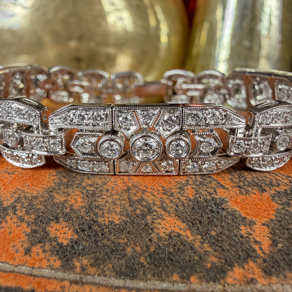 Vintage Diamond Bracelet, sold by Doyle & Doyle antique and vintage jewelry boutique