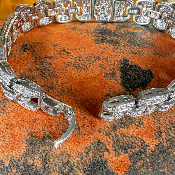 Vintage Diamond Bracelet, sold by Doyle & Doyle antique and vintage jewelry boutique