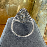 Art Deco Diamond and Sapphire Dinner Ring, sold by Doyle & Doyle antique and vintage jewelry boutique