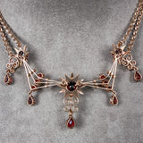 Antique Garnet & Pearl Festoon Necklace, sold by Doyle & Doyle antique and vintage jewelry boutique