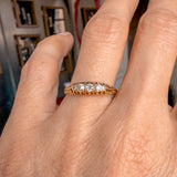Victorian Swiss Cut Diamond Wedding Band Ring sold by Doyle and Doyle an antique and vintage jewelry boutique
