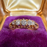 Victorian Swiss Cut Diamond Wedding Band Ring sold by Doyle and Doyle an antique and vintage jewelry boutique