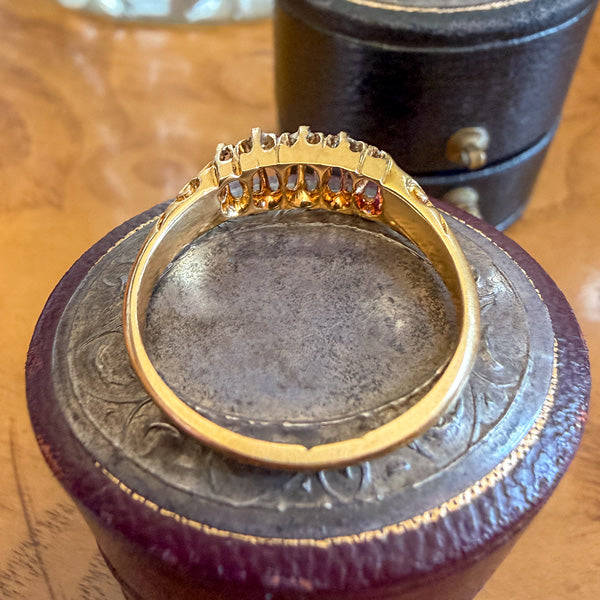 Victorian Swiss Cut Diamond Wedding Band Ring sold by Doyle and Doyle an antique and vintage jewelry boutique