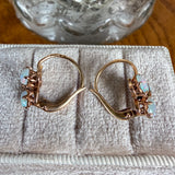 Vintage Opal Earrings in yellow gold, sold by Doyle & Doyle antique and vintage jewelry boutique