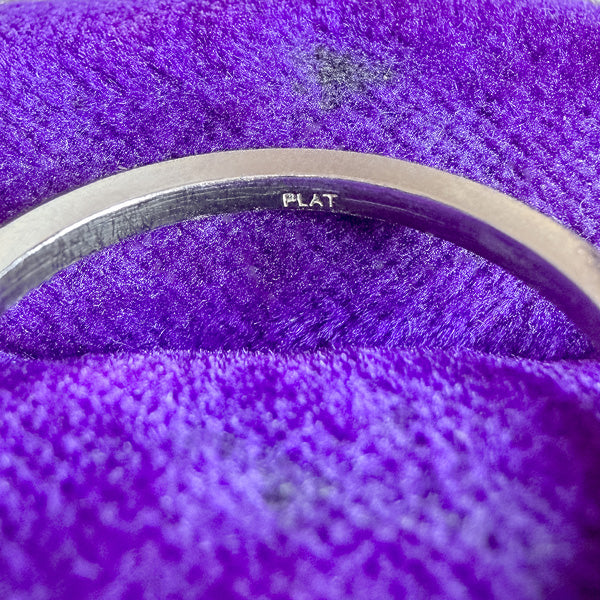 Diamond Eternity Band Platinum sold by Doyle and Doyle an antique and vintage jewelry boutique
