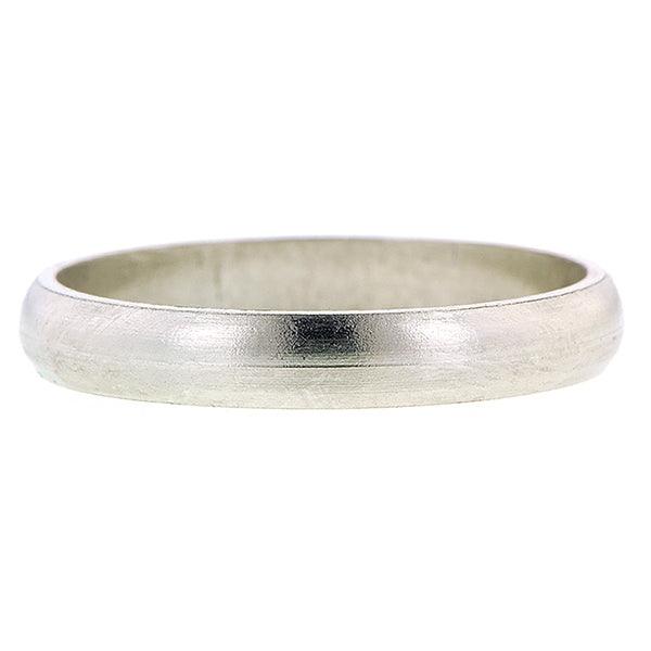 3mm Platinum Half Round Band Size 9 sold by Doyle and Doyle an antique and vintage jewelry boutique
