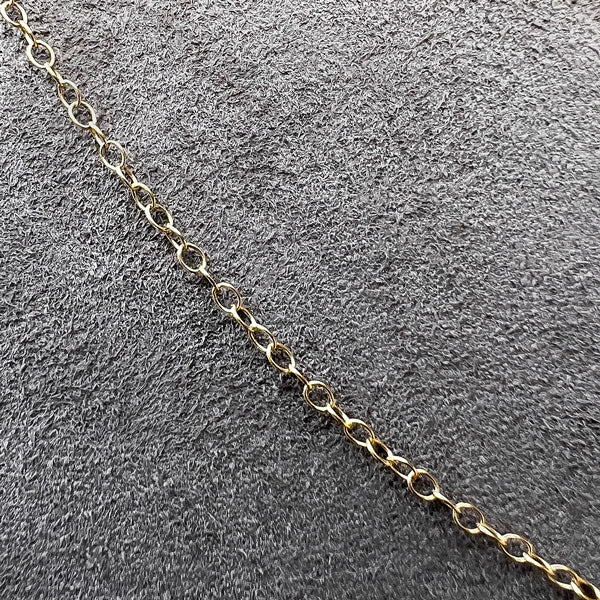 18k Cable Chain sold by Doyle and Doyle an antique and vintage jewelry boutique