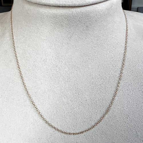 18k Cable Chain sold by Doyle and Doyle an antique and vintage jewelry boutique