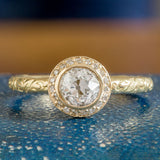 Diamond Frame Engagement Ring, Old Euro 0.75ct- Heirloom by Doyle & Doyle