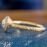 Diamond Frame Engagement Ring, Old Euro 0.75ct- Heirloom by Doyle & Doyle