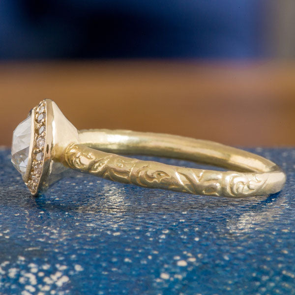 Diamond Frame Engagement Ring, Old Euro 0.75ct- Heirloom by Doyle & Doyle