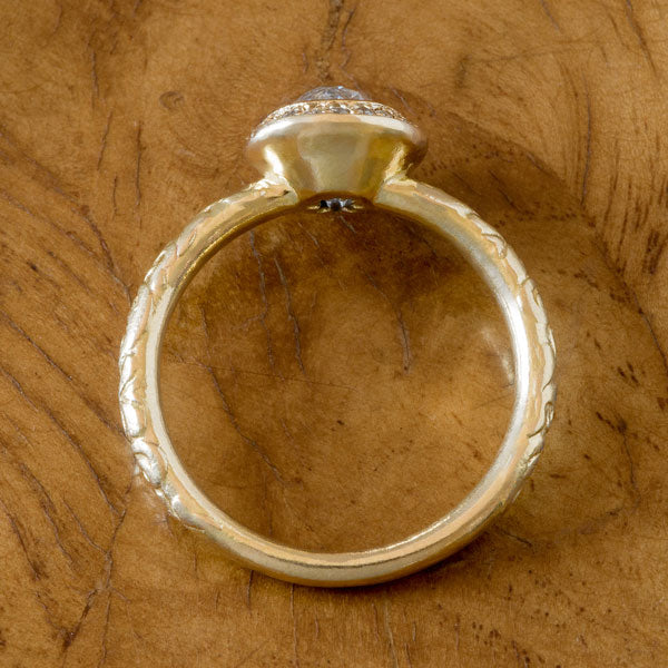 Diamond Frame Engagement Ring, Old Euro 0.75ct- Heirloom by Doyle & Doyle