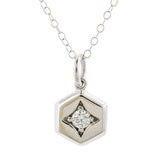 Hex Diamond Pendant Necklace, Heirloom by Doyle & Doyle, from Doyle & Doyle jewelry in New York 