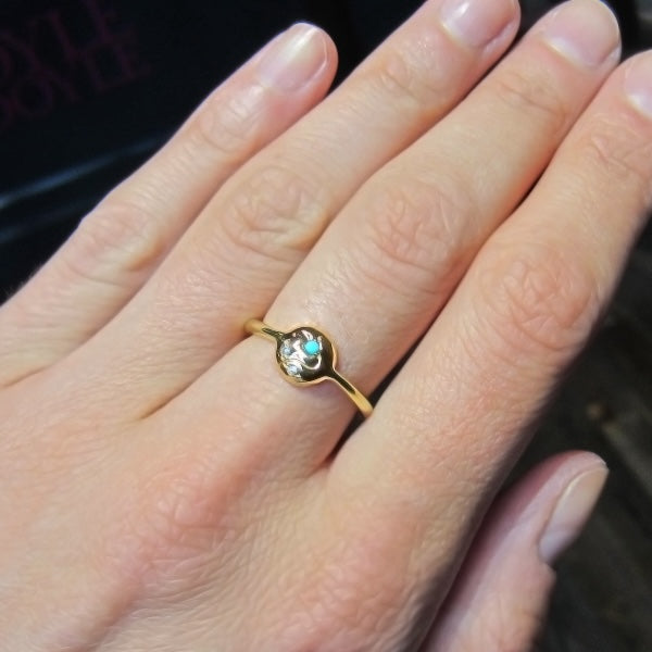 Vine Button Ring- Heirloom by Doyle & Doyle