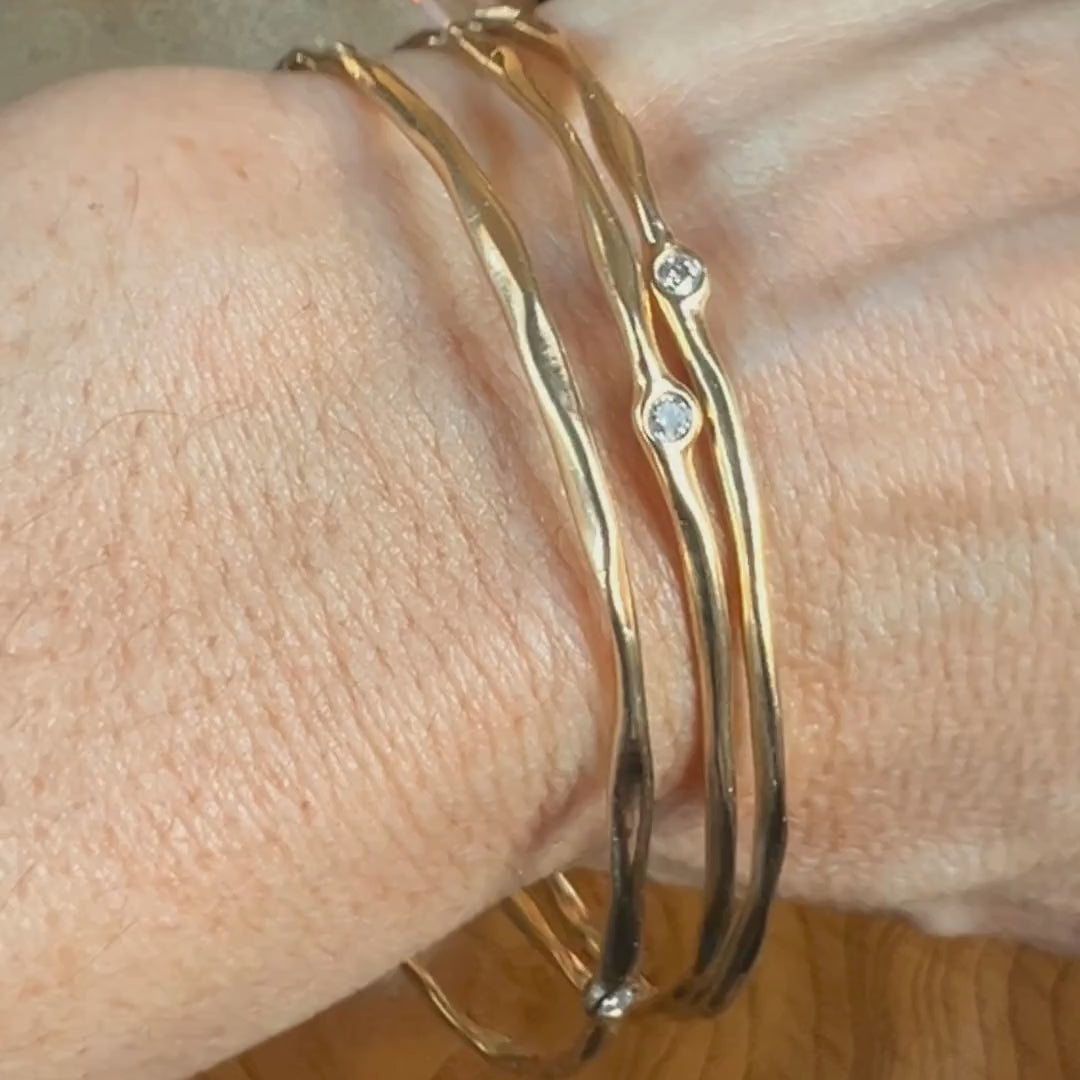 Vintage Ippolita Stardust Bangle Bracelet Stack sold by Doyle and Doyle an antique and vintage jewelry boutique