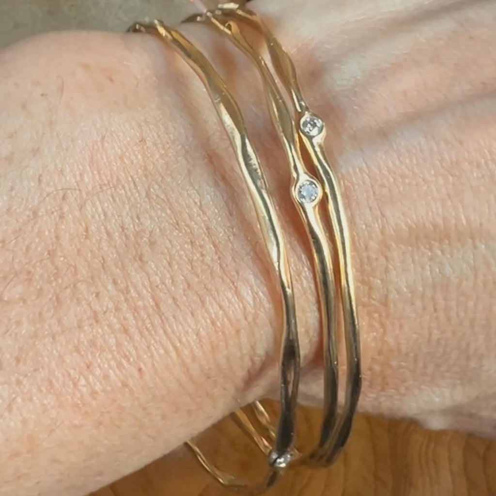 Vintage Ippolita Stardust Bangle Bracelet Stack sold by Doyle and Doyle an antique and vintage jewelry boutique