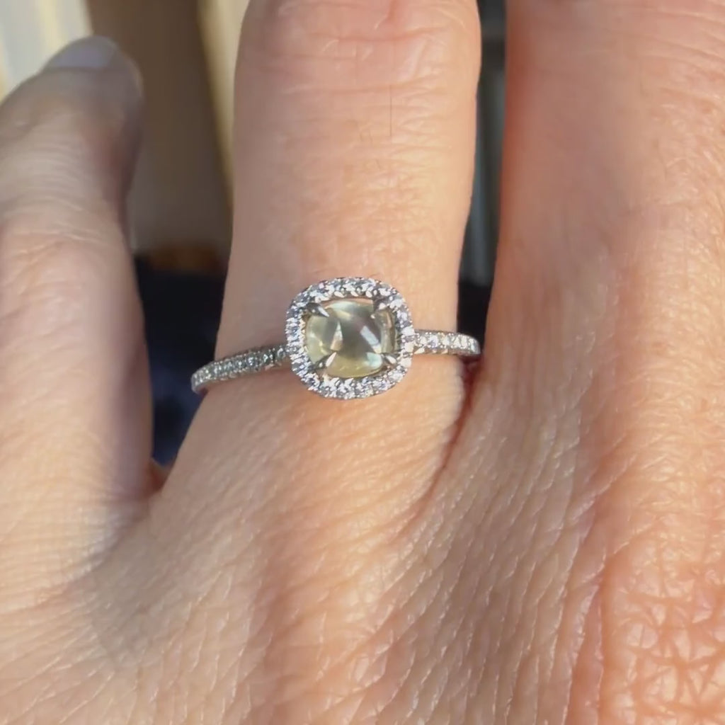 Estate Diamond Crystal Ring, 0.96ct. sold by Doyle and Doyle an antique and vintage jewelry boutique