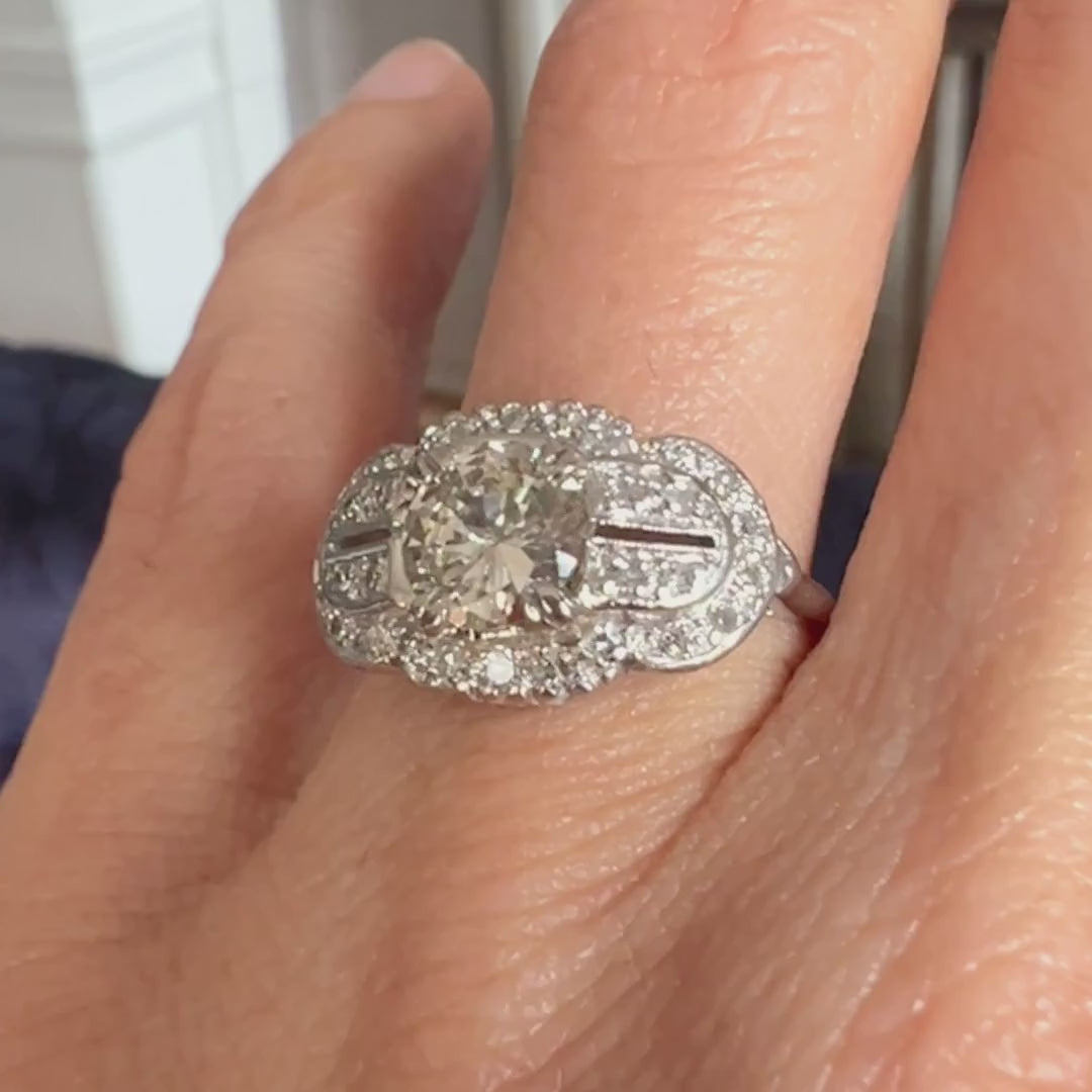 Vintage Diamond Engagement Ring, from Doyle & Doyle antique and vintage jewelry boutique