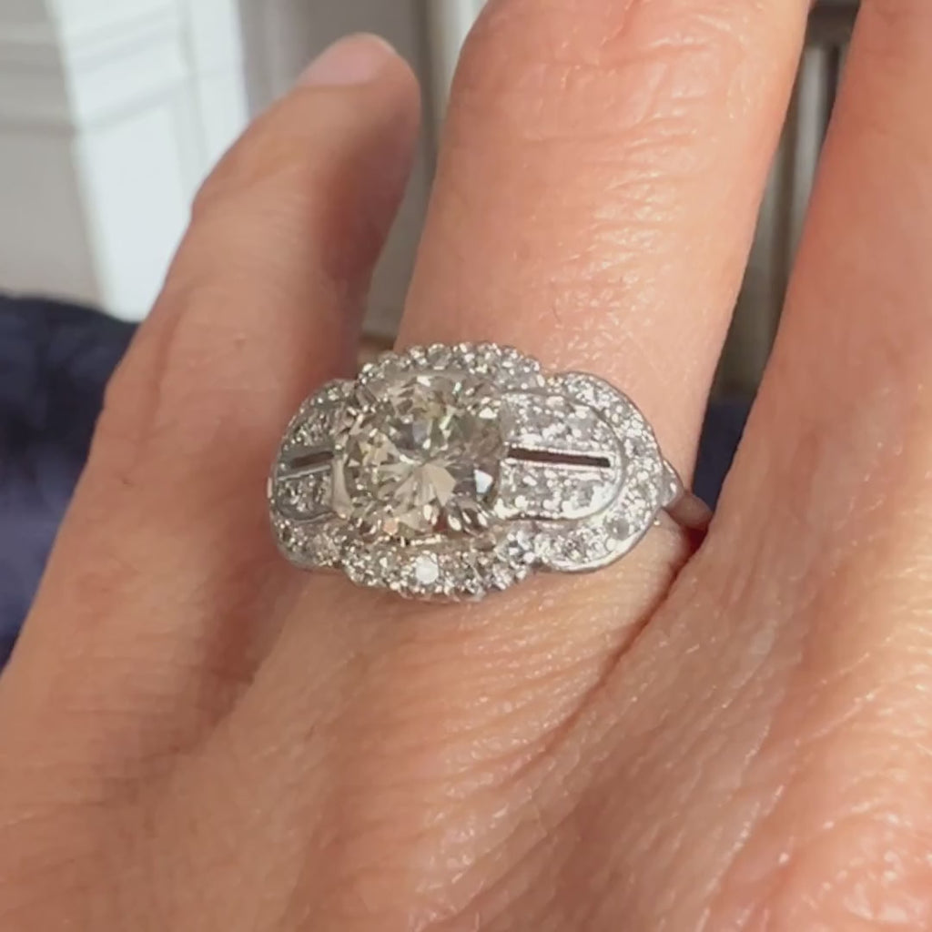 Vintage Diamond Engagement Ring, from Doyle & Doyle antique and vintage jewelry boutique