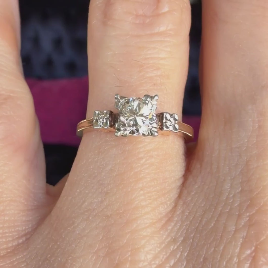Vintage Diamond Engagement Ring, sold by Doyle & Doyle antique and vintage jewelry boutique