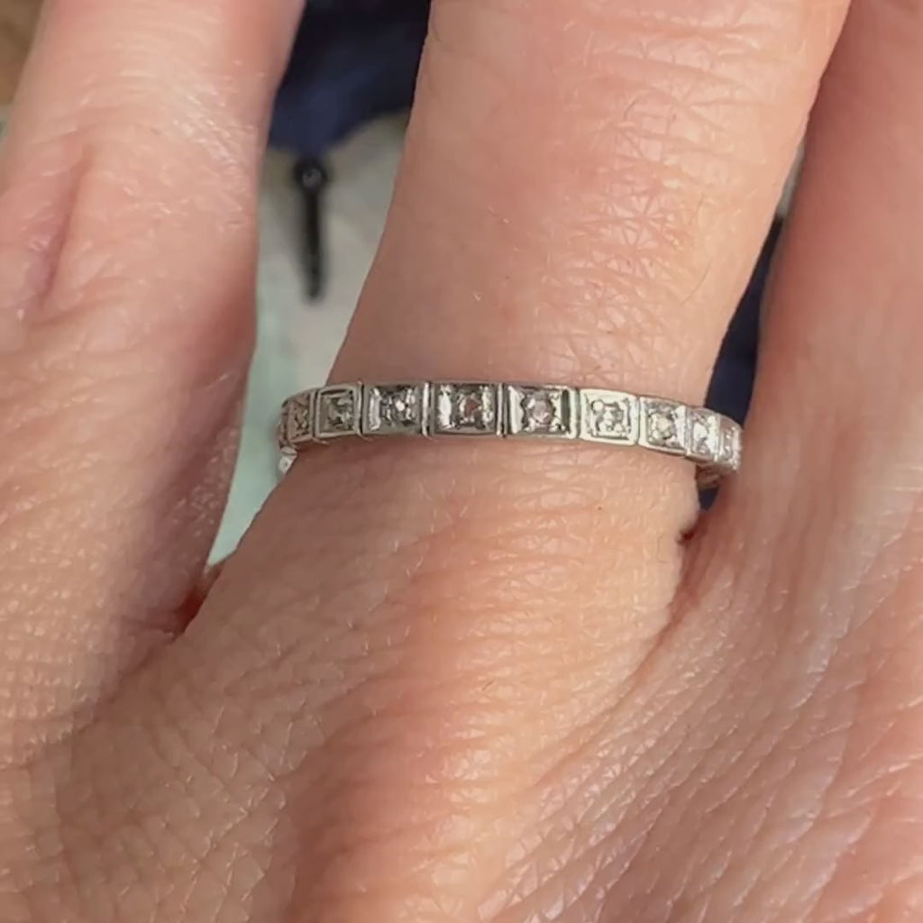 Vintage Eternity Band sold by Doyle and Doyle an antique and vintage jewelry boutique