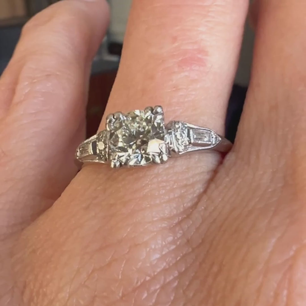 Art Deco Diamond Engagement Ring, sold by Doyle & Doyle antique and vintage jewelry boutique