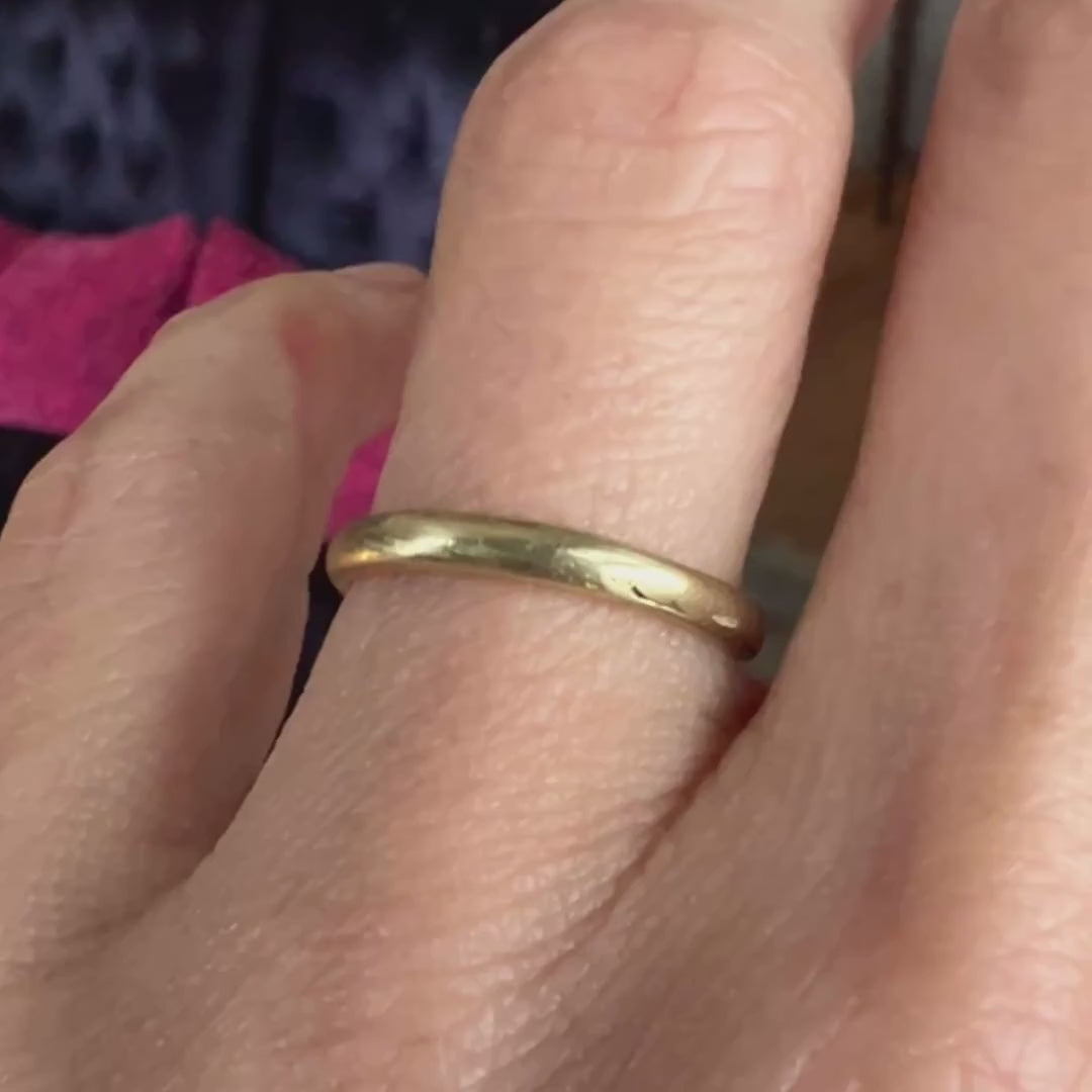 Vintage Patterned Wedding Band Ring, Circa 1920 sold by Doyle and Doyle an antique and vintage jewelry boutique
