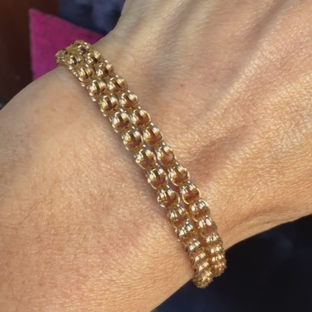 Victorian Double Chain Bracelet sold by Doyle and Doyle an antique and vintage jewelry boutique