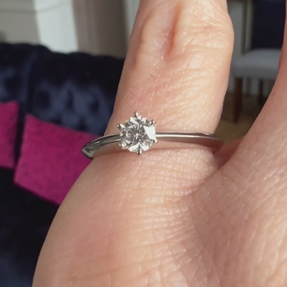 Vintage Tiffany Co Engagement Ring, RBC