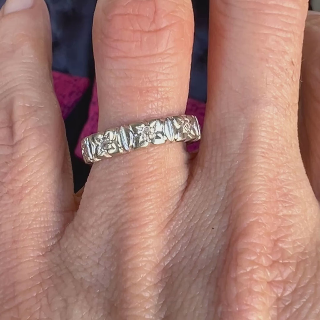 Vintage Diamond Eternity Band Ring sold by Doyle and Doyle an antique and vintage jewelry boutique