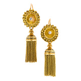 Antique DayNight Diamond Tassel Earrings :: Doyle & Doyle