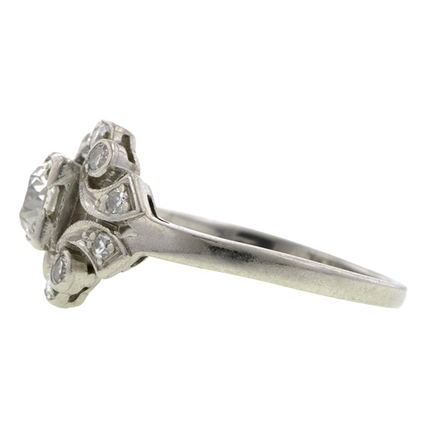 Art Deco Diamond Ring, Old Euro 0.30ct::Doyle & Doyle