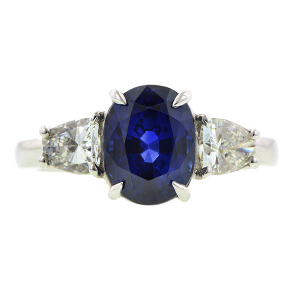 Estate Sapphire & Diamond Ring : Doyle & Doyle