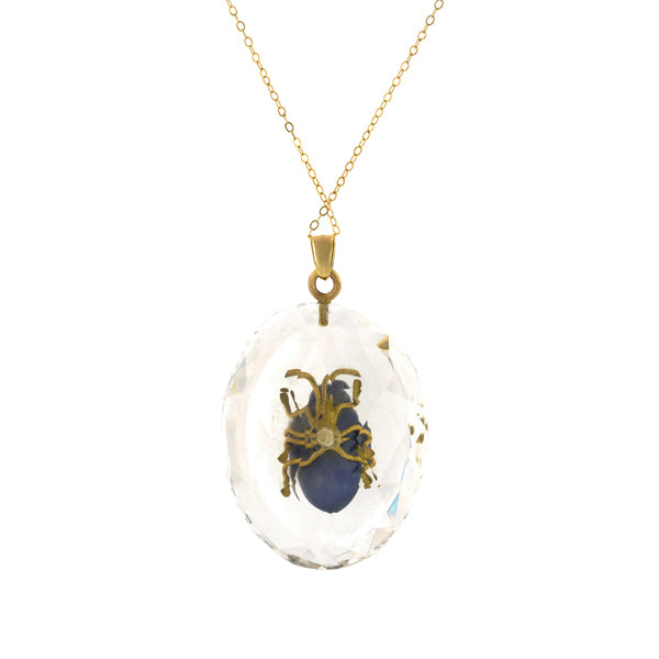 Victorian Bug Necklace & Earring Set