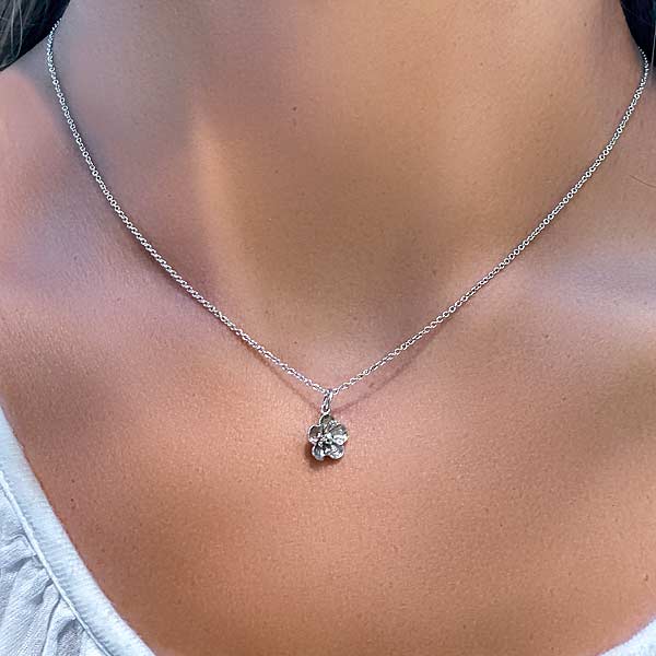 Flower White Gold Pendant- Heirloom by Doyle & Doyle