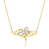 Art Nouveau Diamond & Pearl Necklace