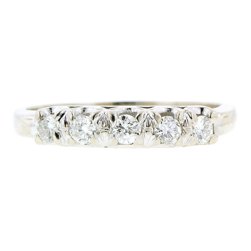 Five Diamond Wedding Band