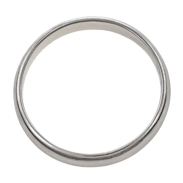 Vintage ring: a Platinum Wedding Band sold by Doyle & Doyle vintage and antique jewelry boutique.