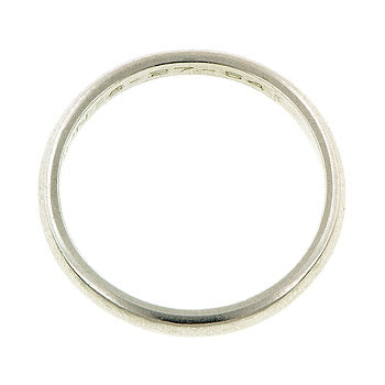 Vintage Half Round Platinum Wedding Band Ring sold by Doyle & Doyle vintage and antique jewelry boutique