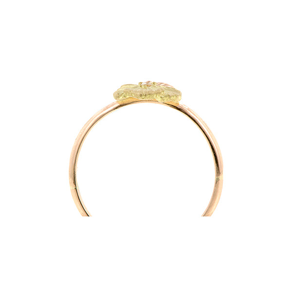 Rose and Yellow Gold Diamond Pansy Ring, from the Heirloom by Doyle & Doyle Collection