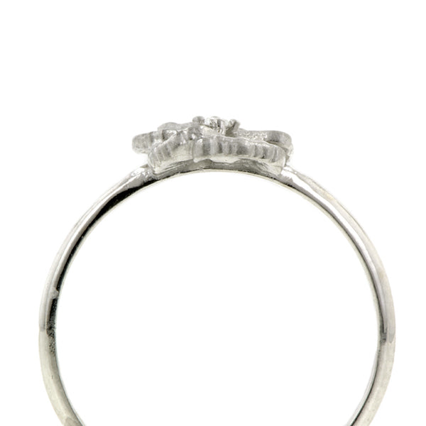 White Gold Diamond Pansy Ring, from the Heirloom by Doyle & Doyle Collection