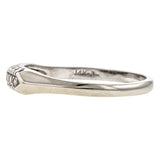 Vintage Wedding Band Ring: a 14k White Gold Wedding Band With Single Cut Diamonds sold by Doyle & Doyle vintage and antique jewelry boutique.