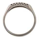 Vintage Wedding Band Ring: a 14k White Gold Wedding Band With Single Cut Diamonds sold by Doyle & Doyle vintage and antique jewelry boutique.