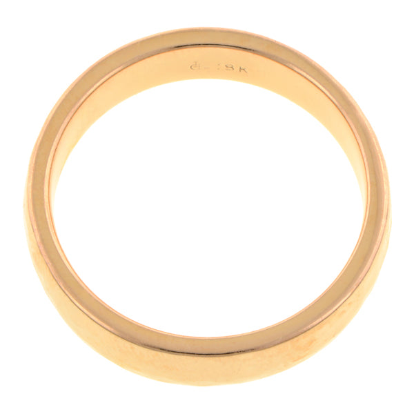 Hammered Ellipse Wedding Band, Rose Gold, sold by Doyle & Doyle vintage and antique jewelry boutique.