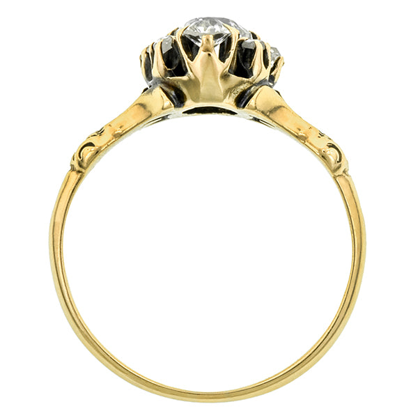 Victorian Diamond Navette Ring; 0.62ctw