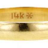 Half Round Gold Wedding Band:: Doyle & Doyle