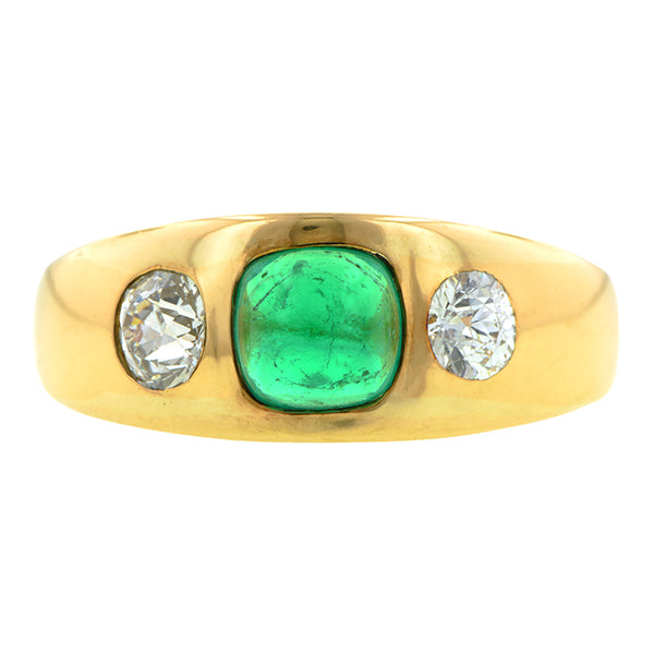 Antique Emerald & Diamond Ring