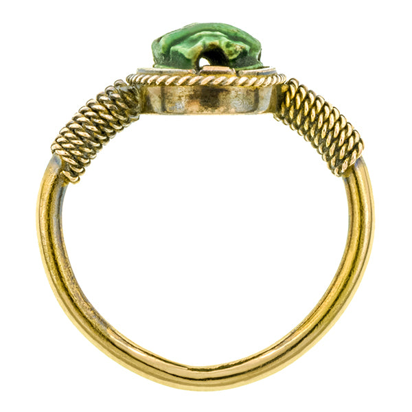 Victorian Egyptian Revival Scarab Ring :: Doyle & Doyle