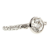 Old Euro 1.00ct Bezel Engagement Ring- Heirloom by Doyle & Doyle