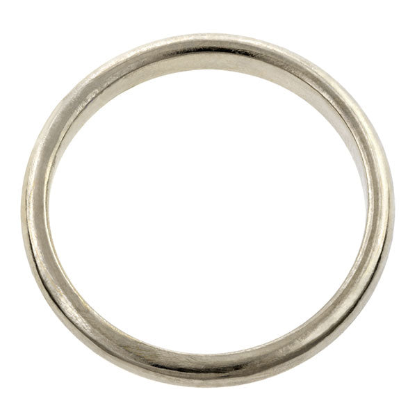 Vintage Wedding Band, a Platinum Wedding Band Ring, sold by Doyle & Doyle vintage and antique jewelry boutique.